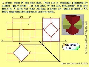 Intersection Square Prism Square Prism