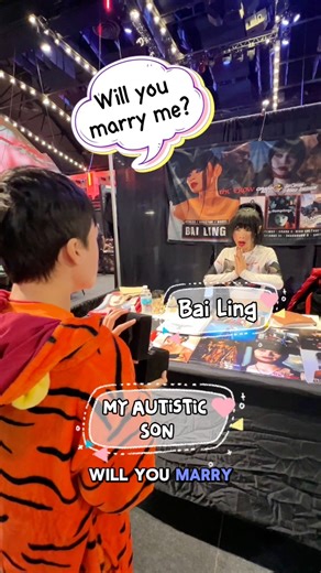 How do you win Bai Ling’s heart?♥️ Did Tiger succeed? 🫶🏼🙏🏼🐯 Bai Ling #theautistictiger . . #autismawareness #autismacceptance #bailing #specialneedsfamily | The Autistic Tiger