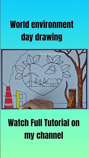World Environment Day 2026 Poster Drawing | Environment Day Drawing | Save Nature Save Earth Poster