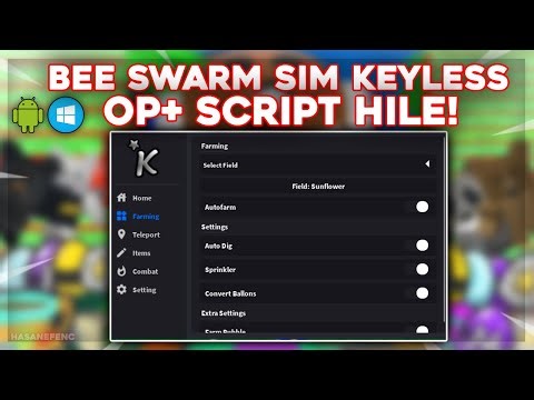 BEE SWARM SIMULATOR OP SCRIPT GUI (Keyless) | Auto Farm, Auto Dig, PvP, Teleport | Pc & Mobile 2026
