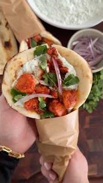 Tandoori Chicken Naan Wrap