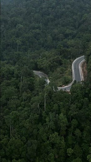 Winding Road Drone Footage Through Nature | Road Drone View #roadshorts #viralshorts