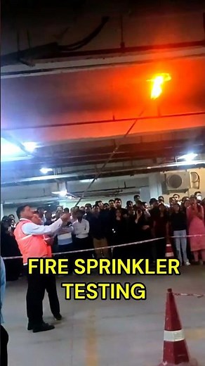Fire Sprinkler Testing #firesprinkler #fire #fireextinguisher