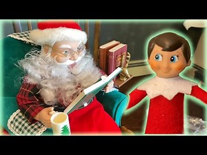 Max's Elf on the Shelf is Back! And Fixed His Animatronic Storytime Santa Avon Christmas Decoration