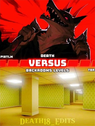 Death vs Backrooms Levels #thebackroom #Death #fypシ #vseditz #edit #viral #subscribe