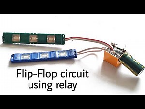 Dual led flasher using relay | how to make flip-flop circuit using led