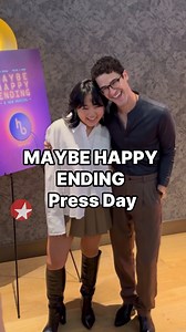 12K views · 61 reactions | Darren Criss, Helen J Shen and Broadway’s MAYBE HAPPY ENDING greet the press this morning! Enjoy this exclusive peek of the morning with director Michael Arden, writers Will Aronson and Hue Park along with the entire company! Find your seats to the brand new original musical now at Broadway.com ️ Previews begin October 16th! #maybehappyending #broadway #darrencriss #helenjshen #musicaltheatre | Broadway.com | Facebook