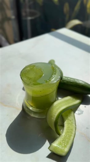 Cucumber mint cooler- our winter special refreshing drink. A must try! #springscafe #healthydrink #drinkforbetterskin #winterspecialmenu | Springs Café