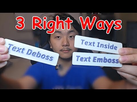 3 Ways To Emboss Text For 3d Printing