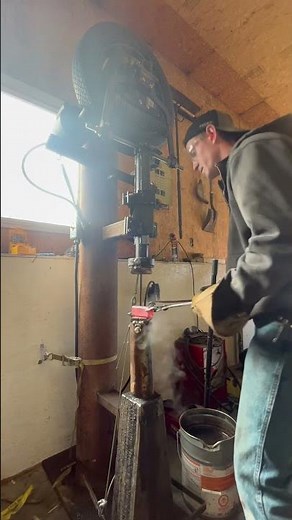 Homemade power hammer… making hammers