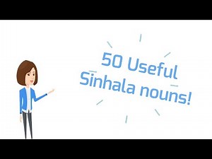 Learn 50 Useful Sinhala Nouns