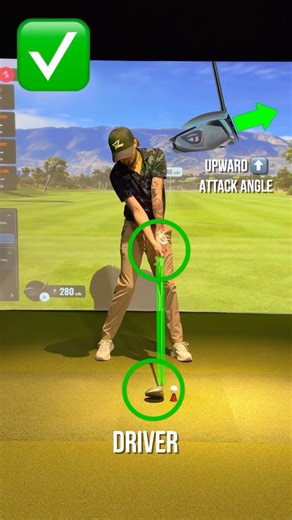 Free Form Golf on Instagram: "DRIVER Vs IRONS - How to Create the Perfect Angle of Attack! Here you can see the difference in weight shift and body movements into impact position to create appropriate angles of attack into the ball, relative to the club. For DRIVER, we want an upward angle of attack, and for your IRONS we want a downward angle of attack. FOLLOW for more simple golf swing visuals! #golftips #golfswing #golfcoach"