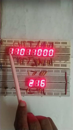 HOW TO CONVERT EIGHT BITS BINARY NUMBER INTO DECIMAL-216