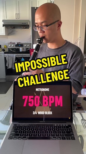 Clarinet Player Challenge with Metronome