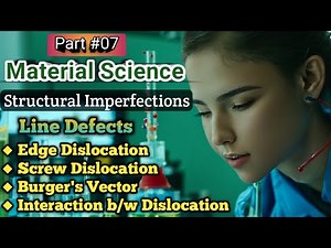 7. Line Defects (Dislocation) | Burger's Vector | Edge and Screw Dislocations