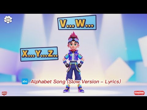 🔤 Alphabet Song (Slow Version – Lyrics)