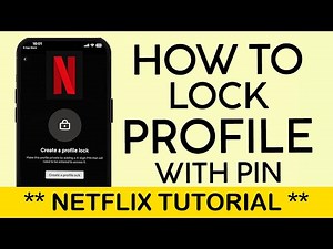 How to Set a Pin to Profile on Netflix App 2024