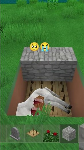 mini block craft #my horse is death 😭😭 #scan