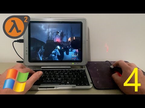 Playing Half Life 2 on an HP TC1100 running Windows XP Part 4