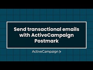 Send Transactional Emails With ActiveCampaign + Postmark