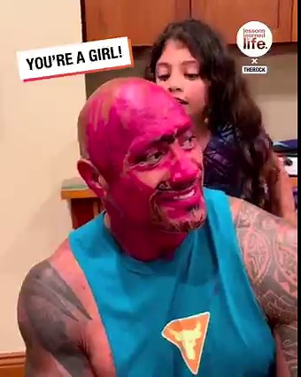 Dwayne The Rock Johnson proving once again that he's an excellent girl dad 😂 | Lessons Learned In Life