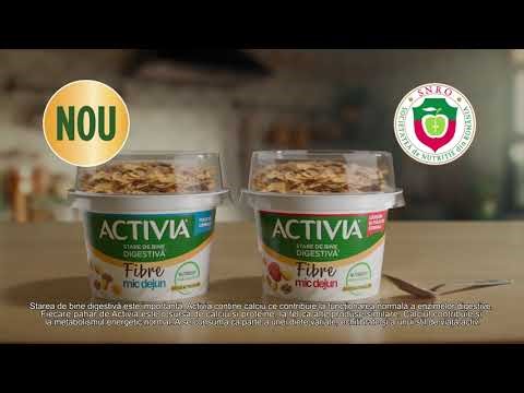 Activia Mic dejun cu miliarde de probiotice și fibre!