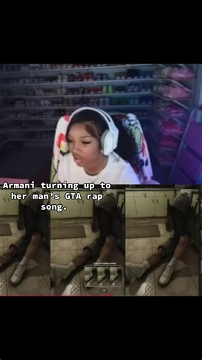 Armani's Joyful Reaction to GTA Rap Song