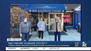The Baltimore Humane Society is open by appointment only for services like adoptions, the Bmore Kind Pet Food Bank and spay/neuter procedures. If you want to let people know your organization, restaurant, business, etc. is open, record a shout out and email it to lauren.cook@wmar.com. We will air it on Good Morning Maryland. | WMAR-2 News Baltimore