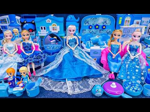 10 Minutes Satisfying with Unboxing Frozen Elsa Adorable House and Kitchen Playset Toy Review ASMR