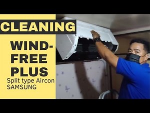 CLEANING/WIND-FREE PLUS SPLIT TYPE AIRCON/SAMSUNG/CRISKATH