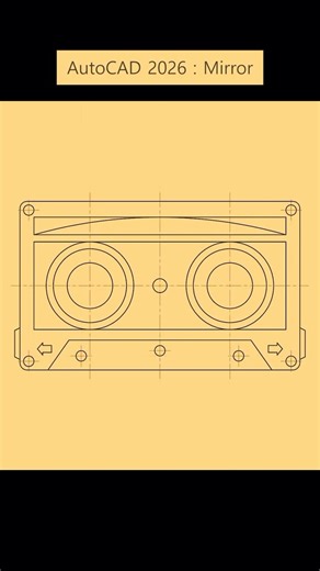 AutoCAD 2026 : Mirror (대칭 복사)