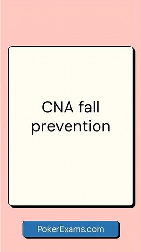 CNA Fall Prevention 🛑 How to Keep Patients Safe