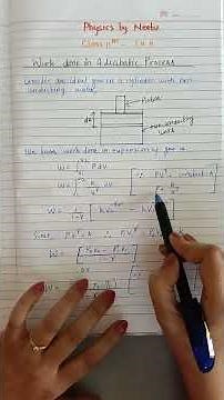Work done in Adiabatic Process #class11th #physics #thermodynamics