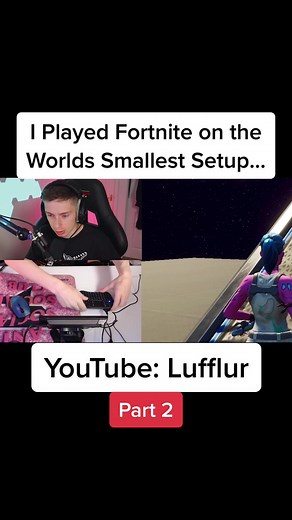 Playing Fortnite on the World's Smallest Setup