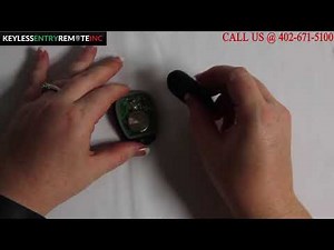 How To Replace A Chevrolet Impala Key Fob Battery 2001 - 2005 FCCID: KOBLEAR1XT