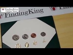 What size is my charm using the coin scale millimeters and inches