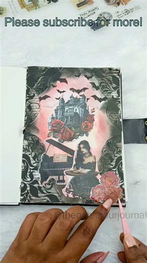 Vampire Aesthetic Journal That's Actually Beautiful ✨ #darkacademia #journaling #asmr