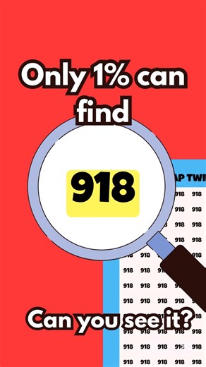 Hard Mode: Find 918! 🧠 Extreme Visual Puzzle #Shorts