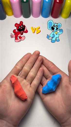 Color mixing ❤️💙PoppyPlaytime Chapter5|Guess the result→ #colormixing #trending #clay