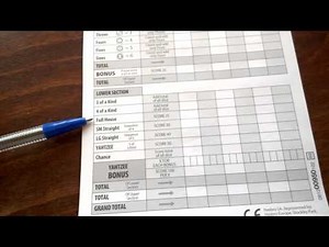 How to play Yahtzee 1.