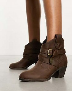 Rocket Dog  Satire Ankle Boot in Brown | ASOS