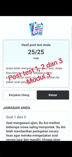 Post Test Modul 3: Jawaban dan Pembahasan
