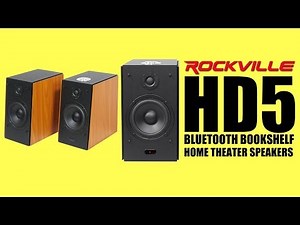 DEMO Rockville HD5 / HD5B Bookshelf bluetooth SPEAKERS