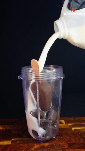 Day 9 – Dark Chocolate Milkshake ASMR 🍫🥤 | Rich & Creamy #shorts