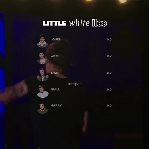 One Direction Little White Lies Line Distribution Analysis