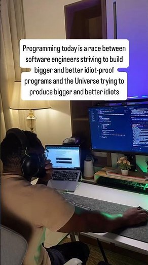 So far the universe is winning 🙂‍↔️😂 #programming #programminghumor #codingmemes