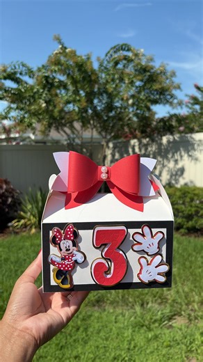 Minnie Mouse Birthday Gable Box| Personalized, Custom Theme, Party Favor Box - Etsy