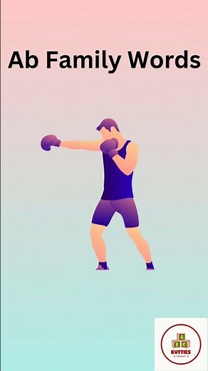 Learn “AB” Family Words | Fun Phonics for Kids | Word Families for Beginners