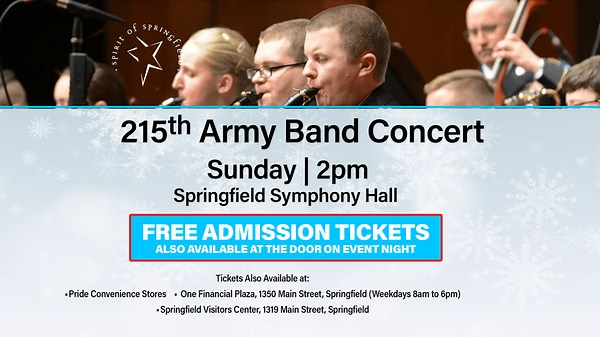 Springfield Symphony Hall hosts free concert by 215th Army Band