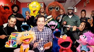 Jimmy Fallon, Muppets, & The Roots Play the 'Sesame Street' Theme Song on Classroom Instruments